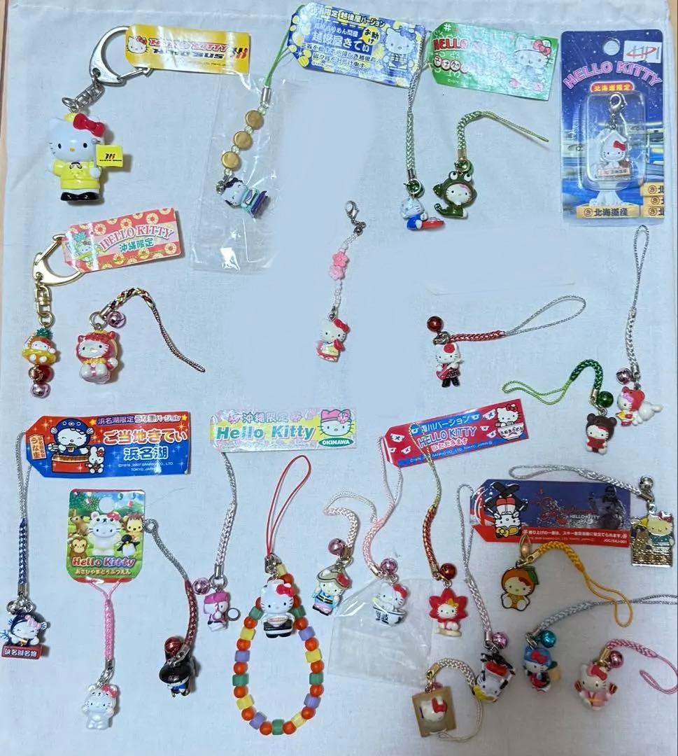 バラ売り可！ご当地キティ59個まとめ売り 根付け ストラップ キーホルダー レア