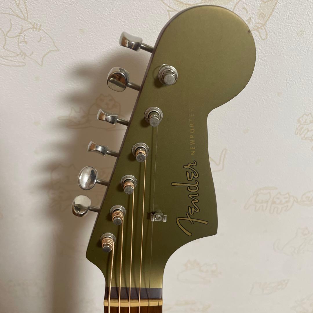 Fender Newporter Player エレアコオリーブグリーン