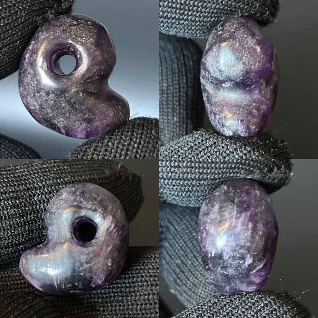 古墳時代 出雲形 勾玉 紫水晶 美形 ころっと可愛い小ぶり奈良県伝承