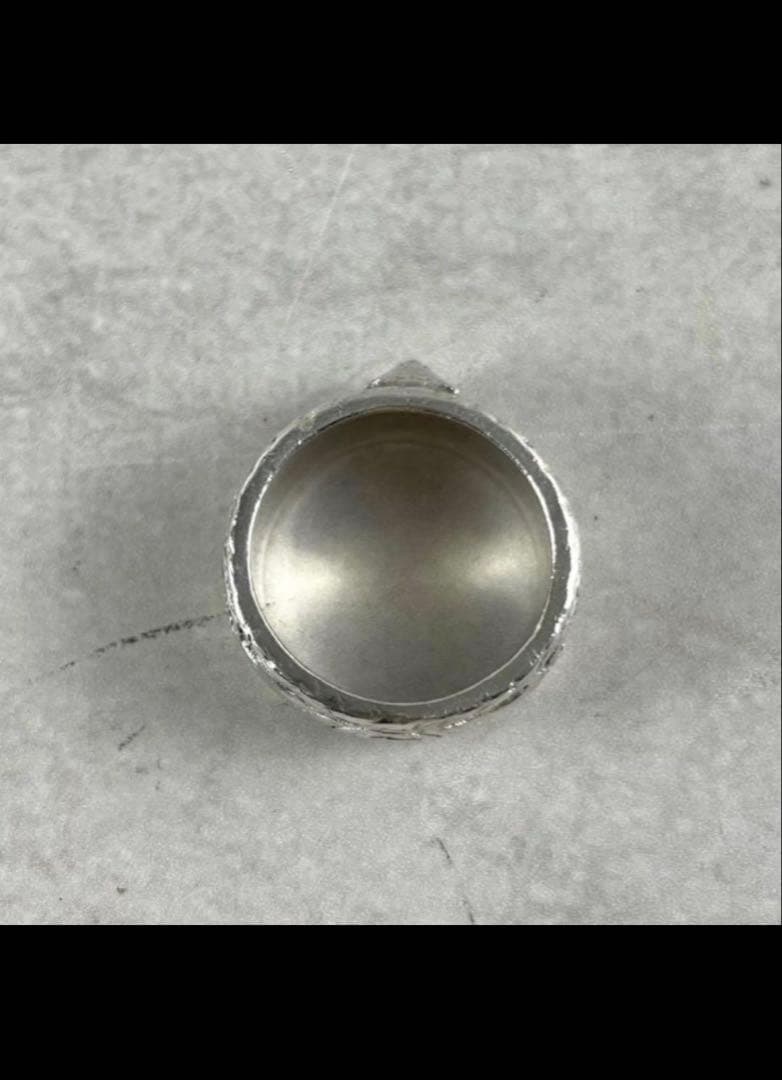 【美品】GUCCI シルバーリング 18号 キャット インターロッキング