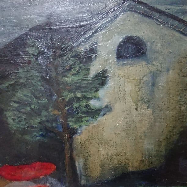 絵画  古い油彩肉筆  作者名 題名 無し