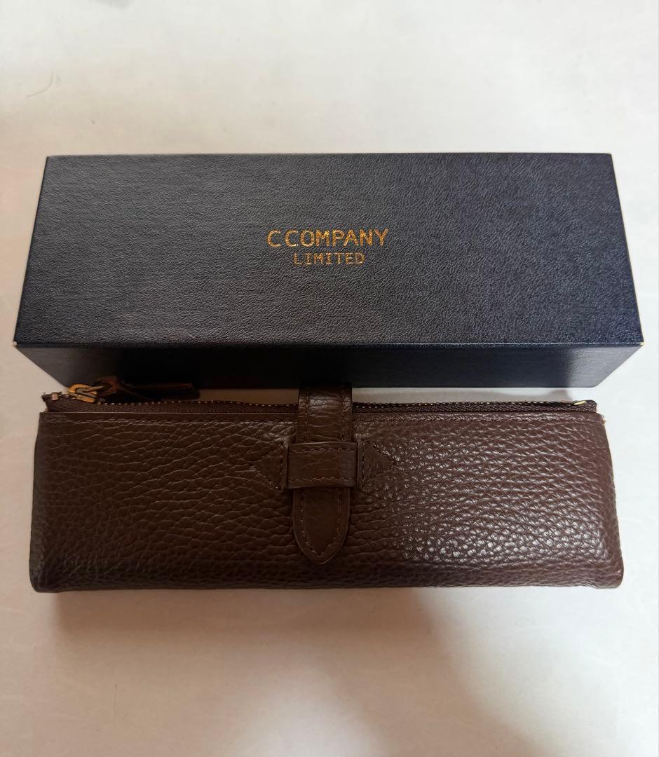 C COMPANY ルポペンケース ルポ・ペンケース 1本差し ファスナー イタリアンレザー使用