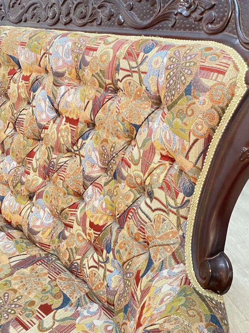 東京都内23区配送無料】アンティーク ファブリック ソファー スタジオ 撮影