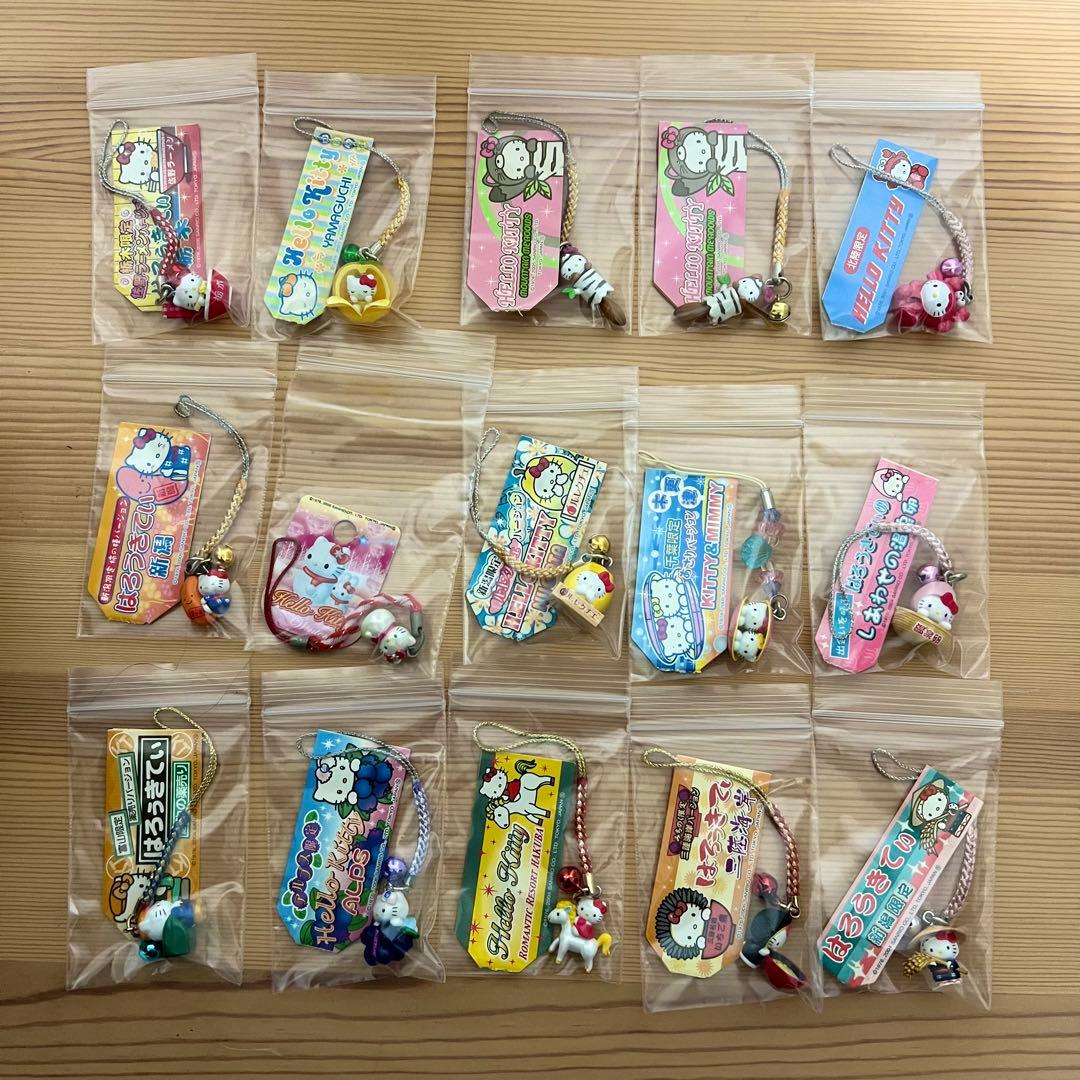 ご当地ハローキティ ストラップ 68個セット まとめ売り