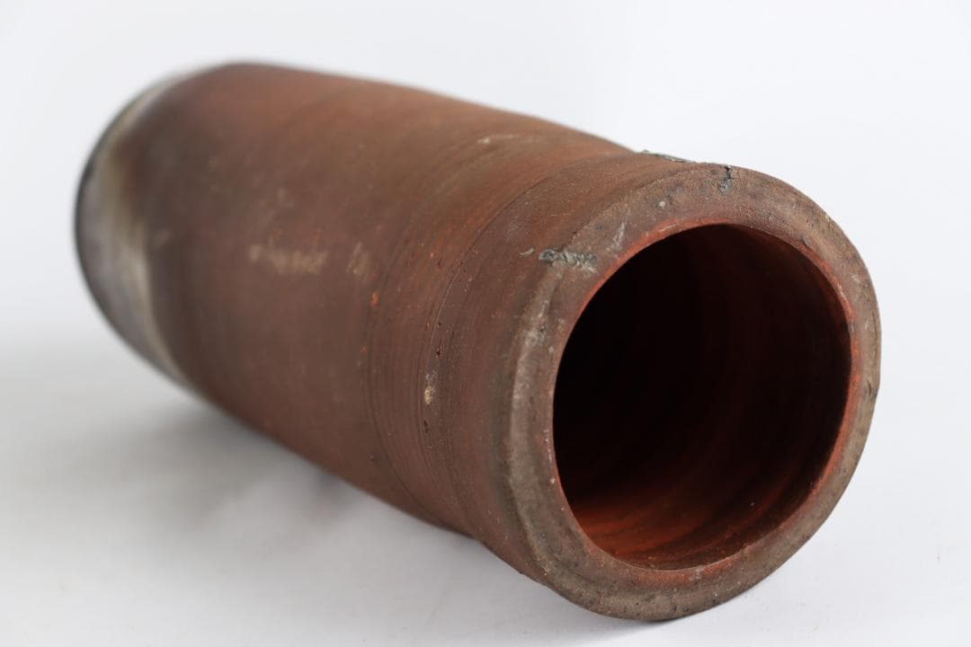 備前 人間国宝 藤原雄 花入 共箱