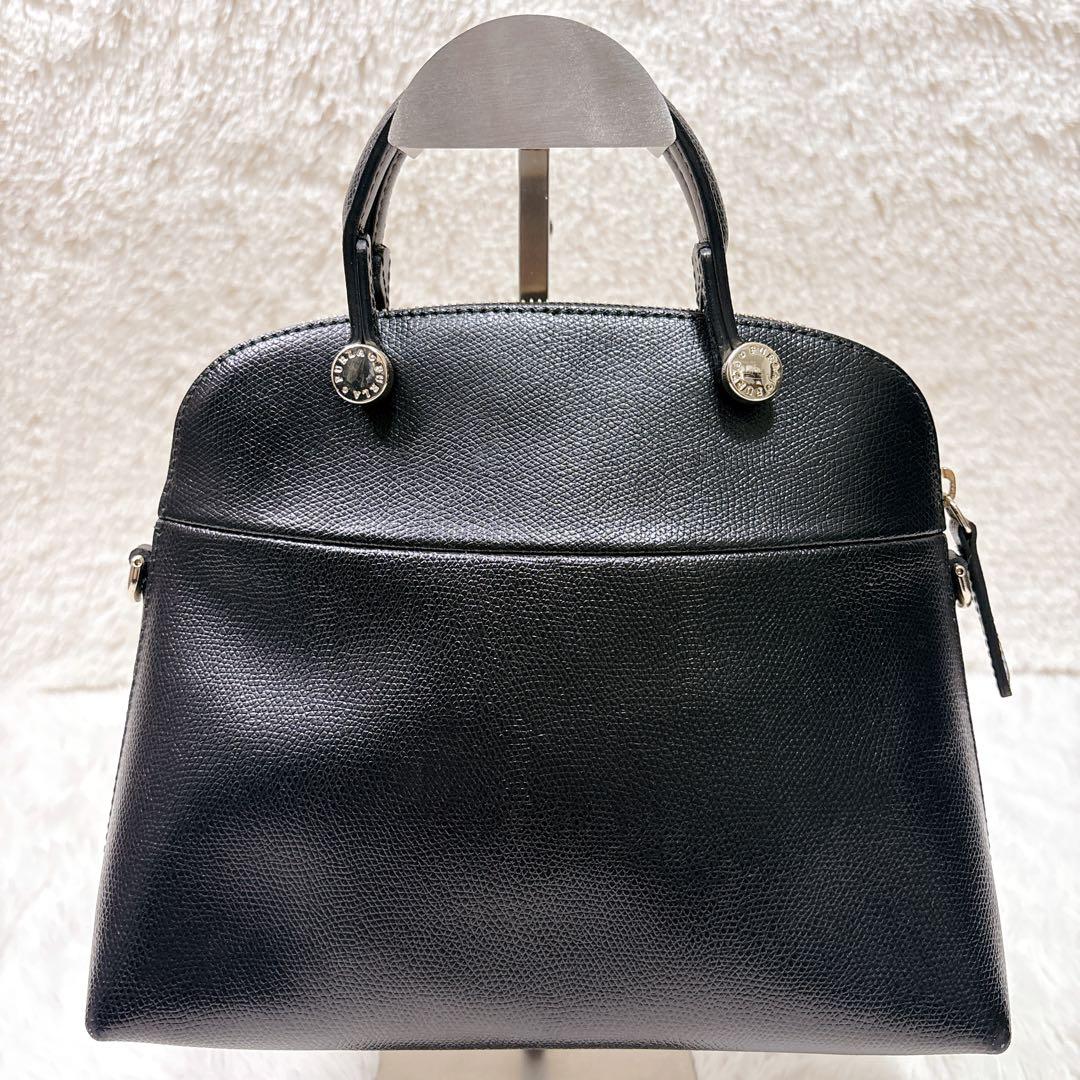 人気！ FURLA パイパー ハンドバッグ 2WAY ショルダーバッグ 黒