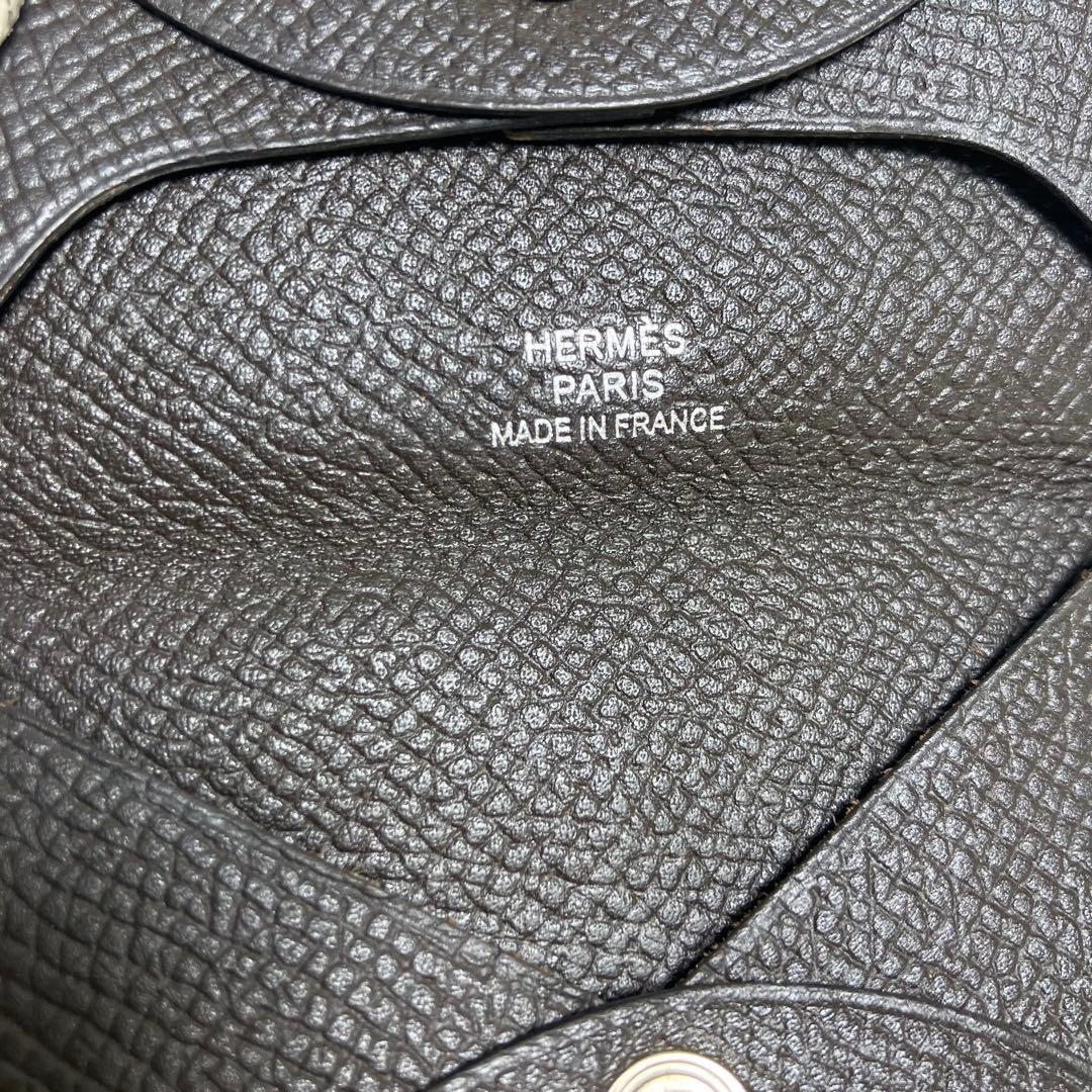 【美品】 HERMES バスティア ケース ダークブラウン