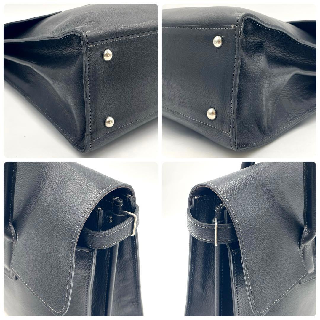 極美品✨ソメスサドル　グスト　ビジネスバッグ　トートバッグ　黒　本革　皇室御用達