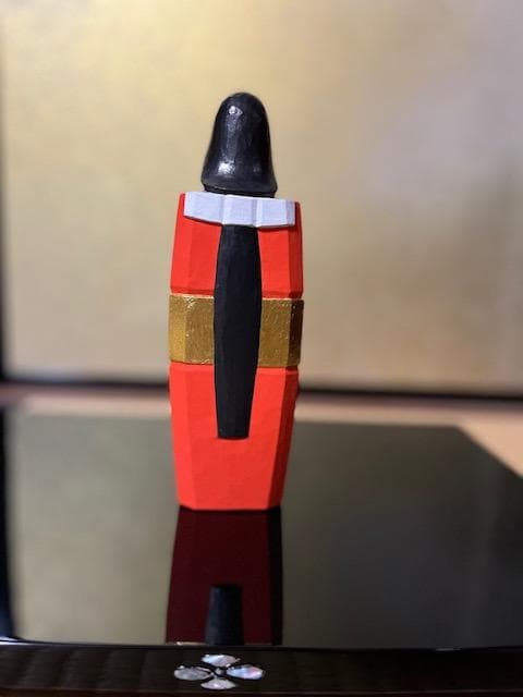 kuu 奈良一刀彫　立雛　奥田龍王作