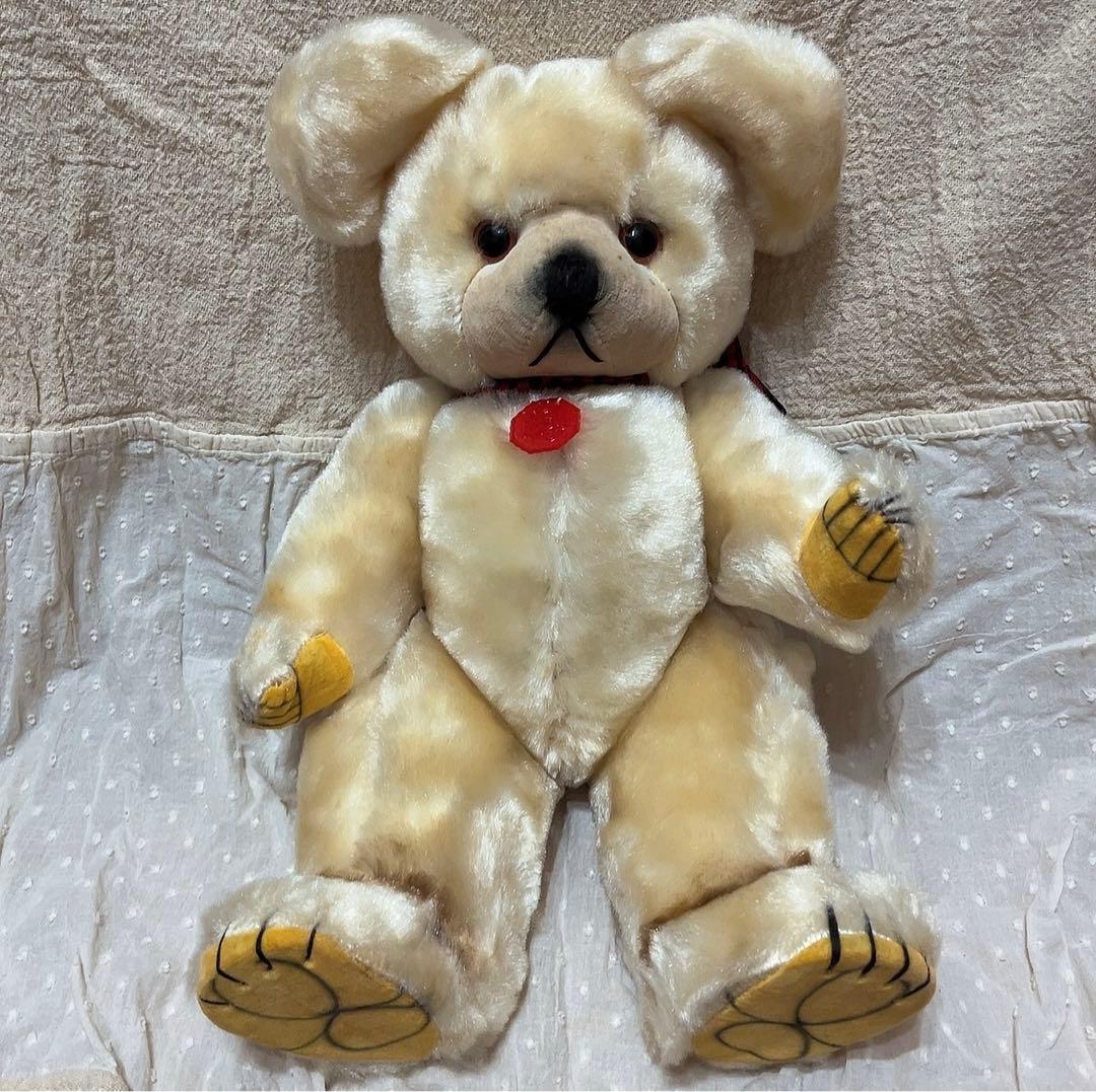 箱付き 当時物 昭和レトロ ぬいぐるみ くま 人形 テディベア レトロ