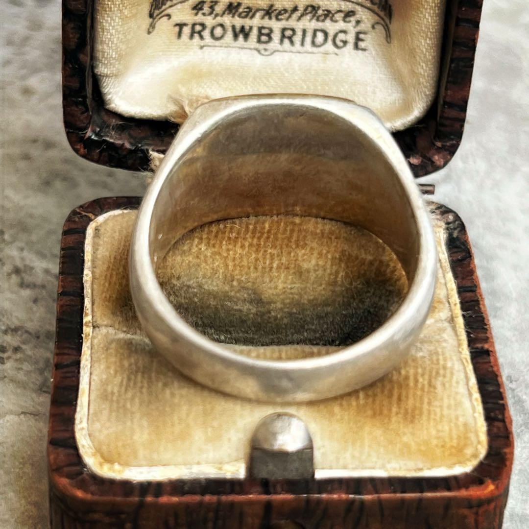 VINTAGE ヴィンテージ シグネット コンビ リング 銀金 指輪 ジュエリー