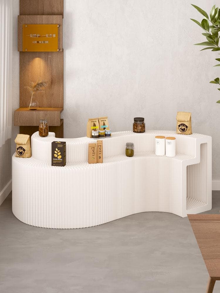 ペーパー陳列台ディスプレイラック長さ2-3m高さ118㎝幅64㎝