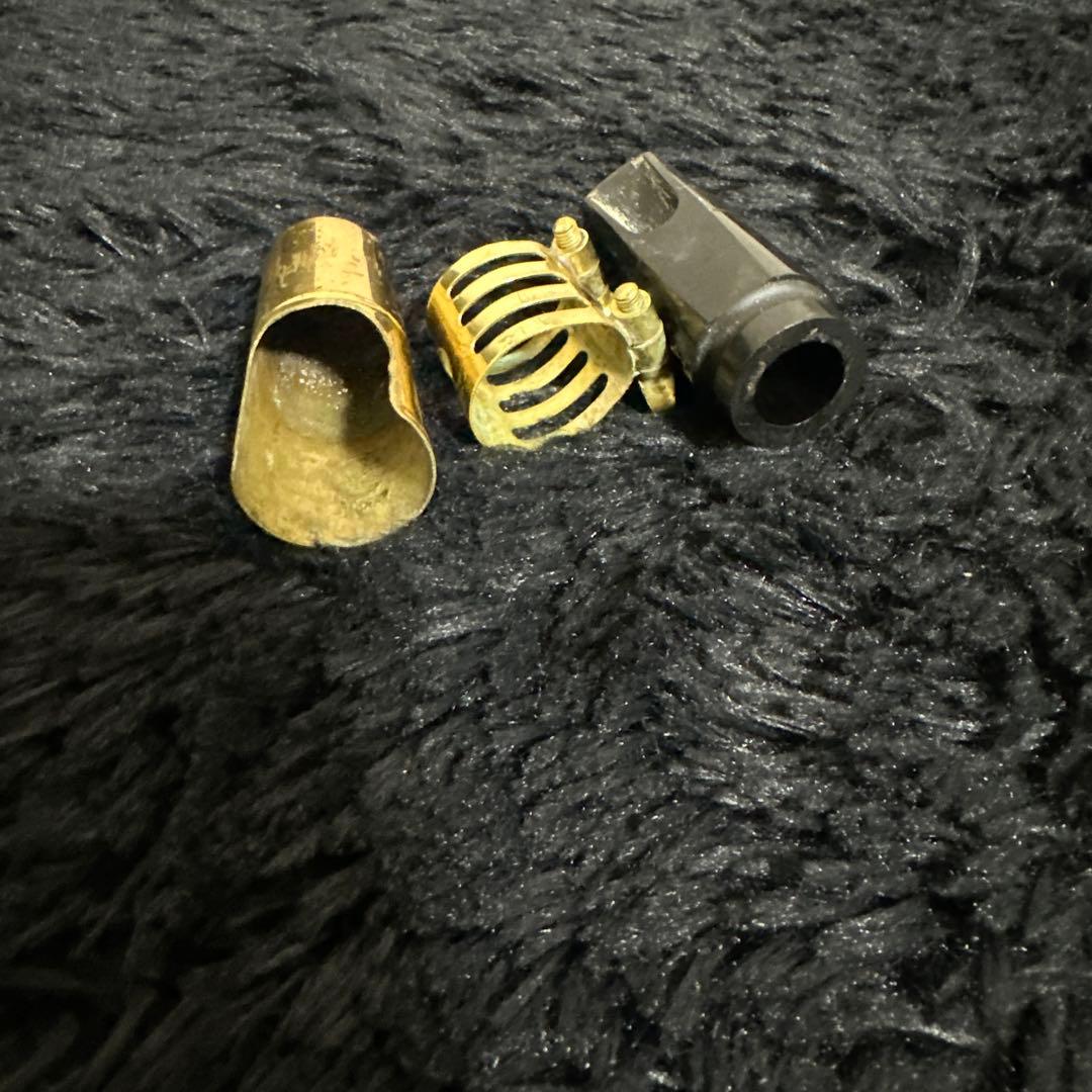 Selmer F ソプラノサックス マウスピース 管楽器 リガチャー カバー付き