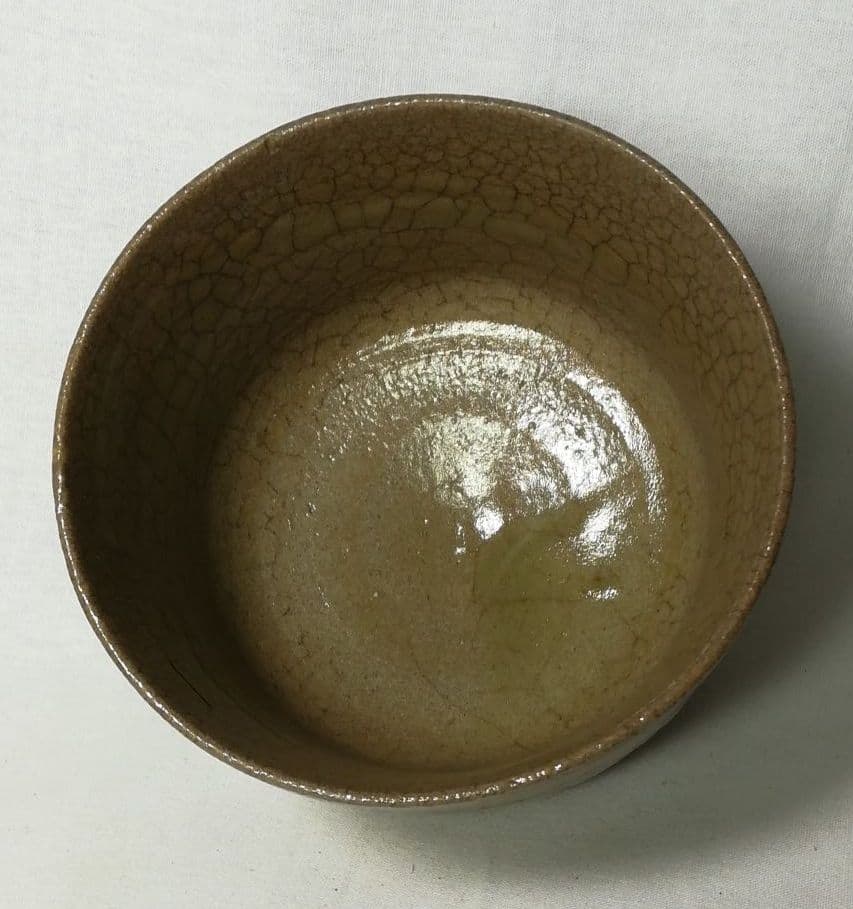 唐津焼 絵唐津 茶碗 梅月堂五世 香川景嗣 歌 共箱 茶道具