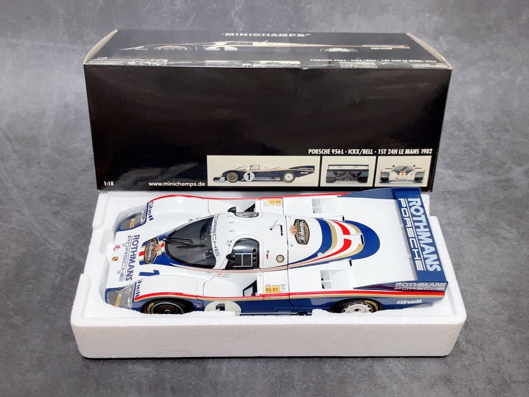 Rothmans PORSCHE 956L ロスマンズ　ポルシェ　1/18 優勝