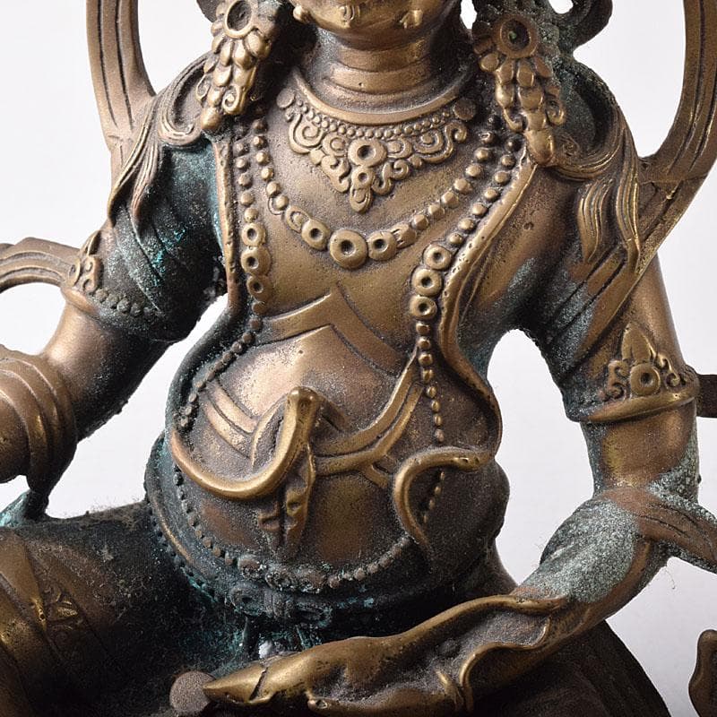 中国　古銅鍍金　チベット仏　仏像　置物　V　7770