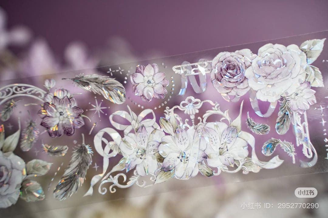 Hoshi奶芙《烟熏朦胧》海外マスキングテープ　マステ 【2089】