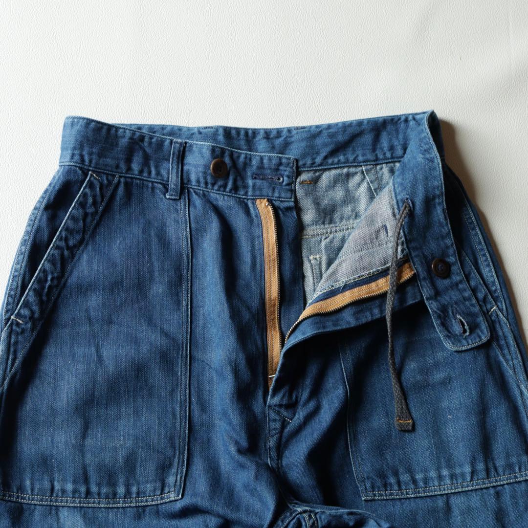 専用商品5181【美品】45R 小麦デニムの908ベイカーパンツ（加工） リネン