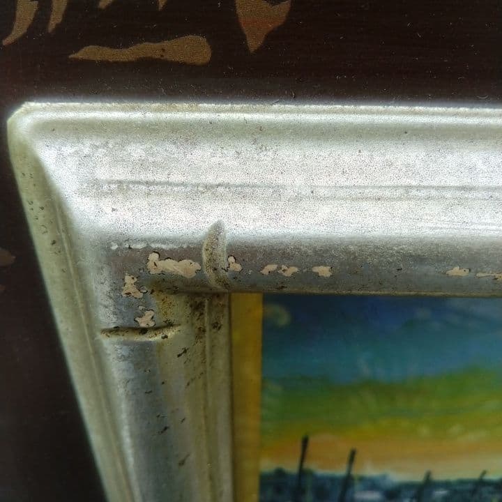 油彩画守矢猛(マルセーユ暮色 )