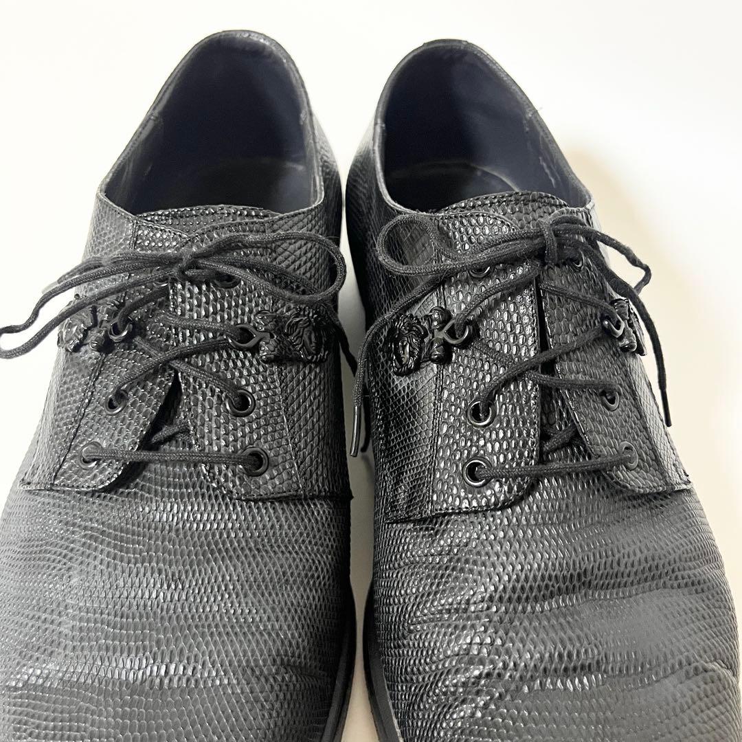 ヴェルサーチ　革靴　リザード　ビジネスシューズ　メデューサ　25.5cm