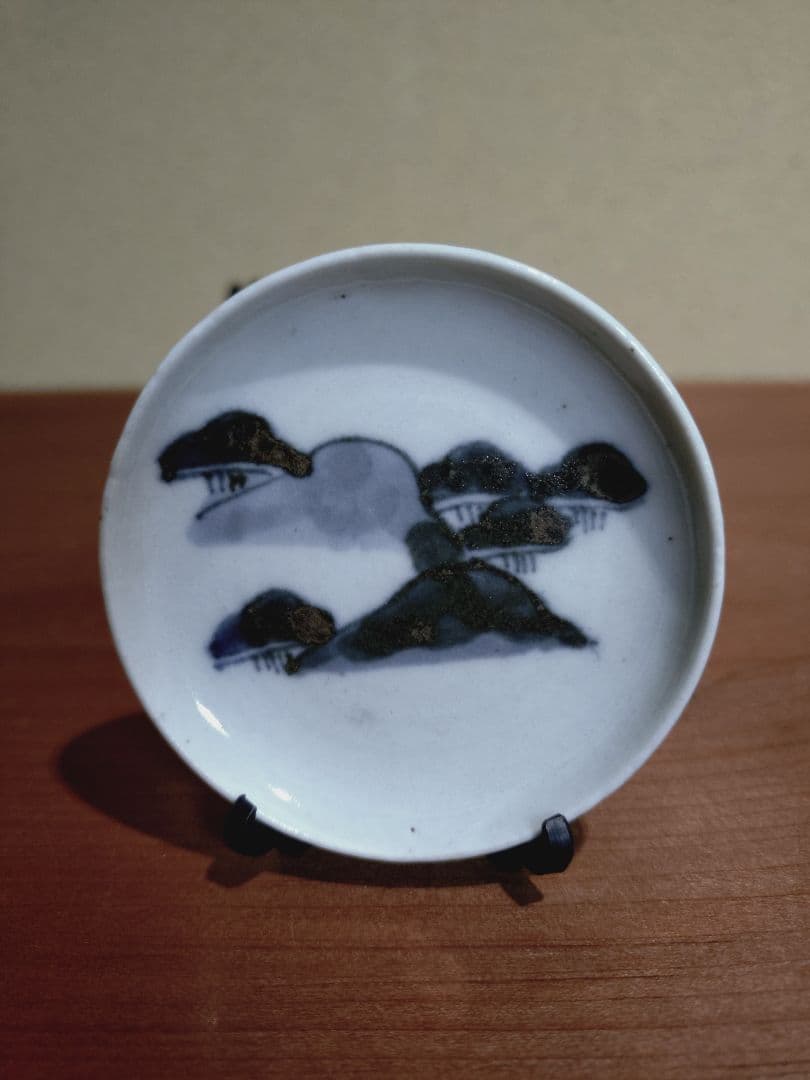 古伊万里 色絵 染付 豆皿 2点