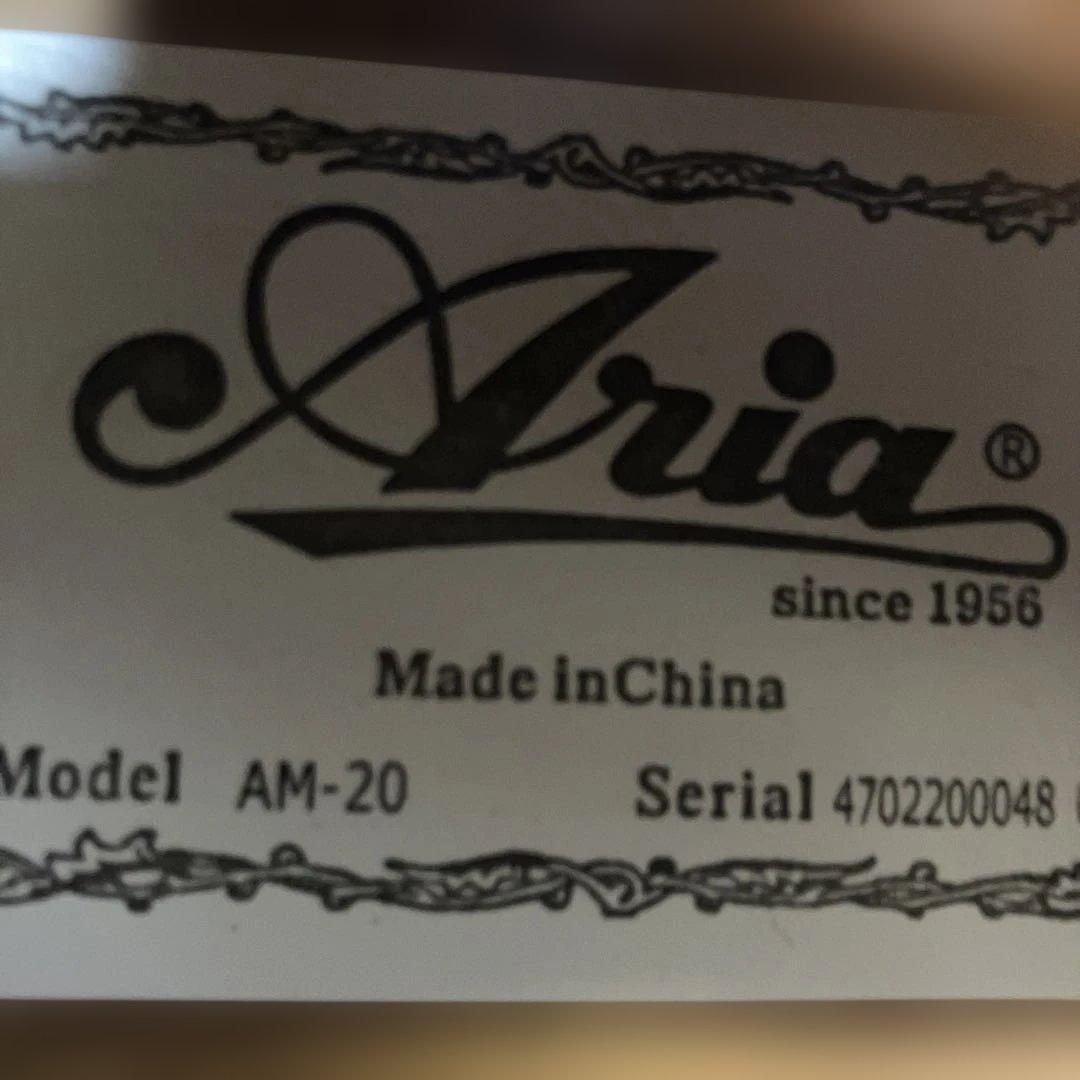 極美品 Aria AM-20 フラットマンドリン サンバースト ケース付き