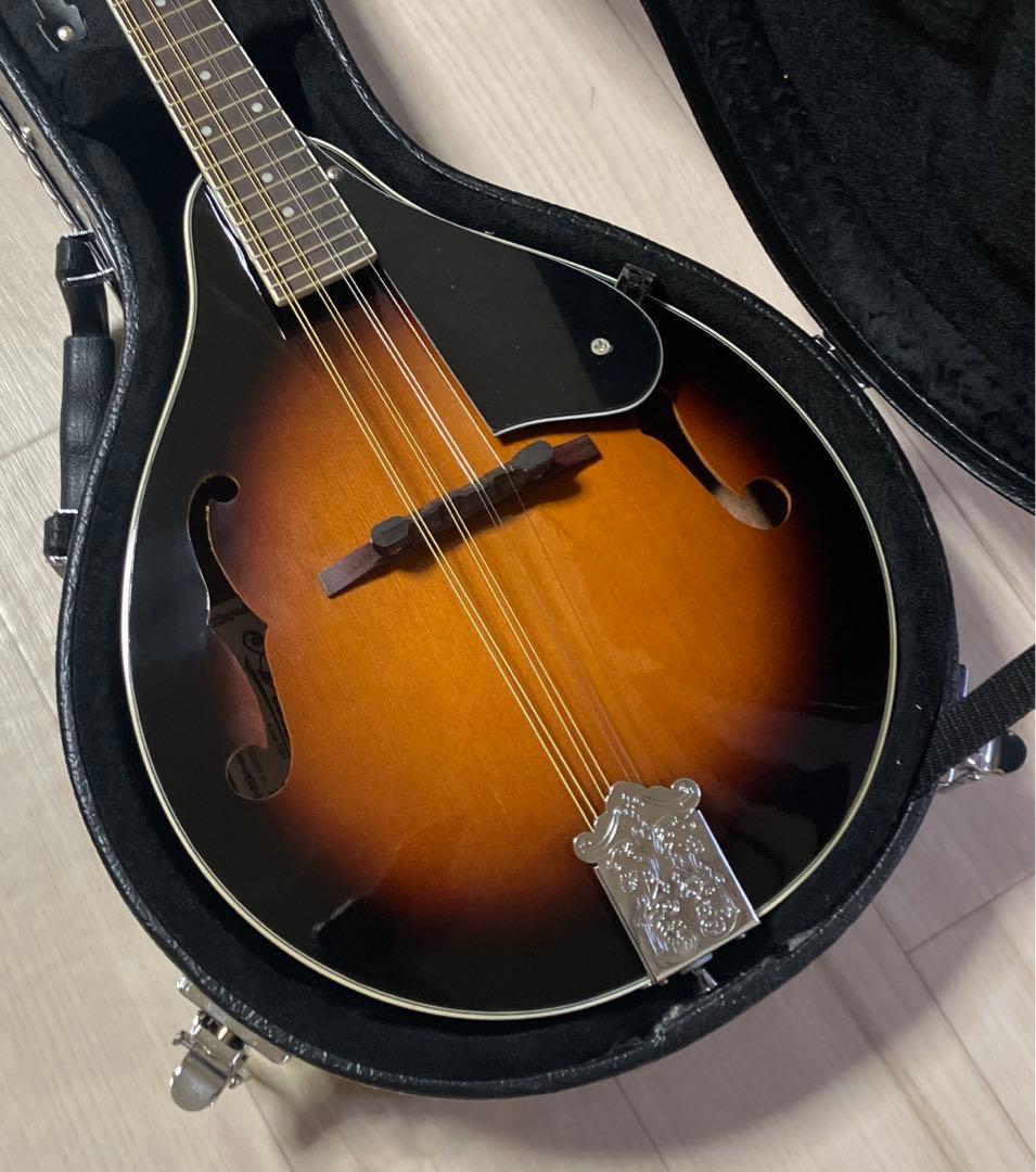 極美品 Aria AM-20 フラットマンドリン サンバースト ケース付き