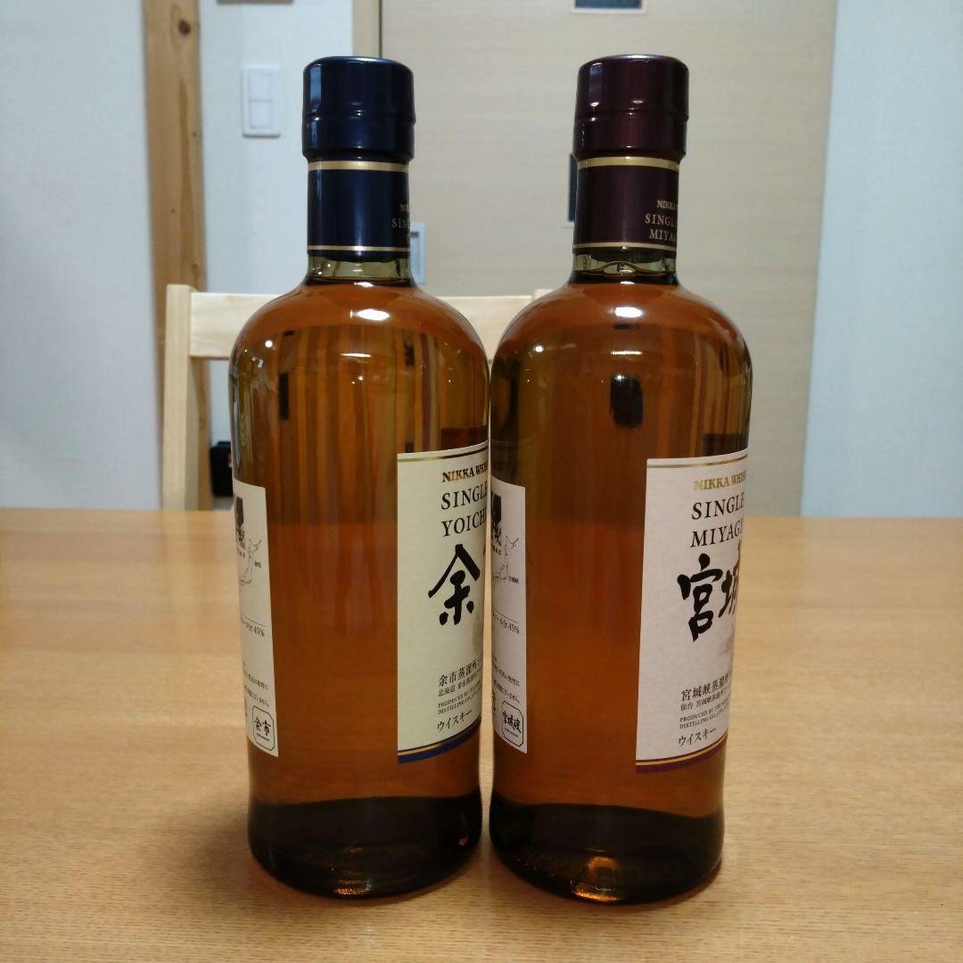 ◆NIKKA◆ニッカウヰスキー◆シングルモルト◆《余市》◆《宮城峡》◆各1本づつ