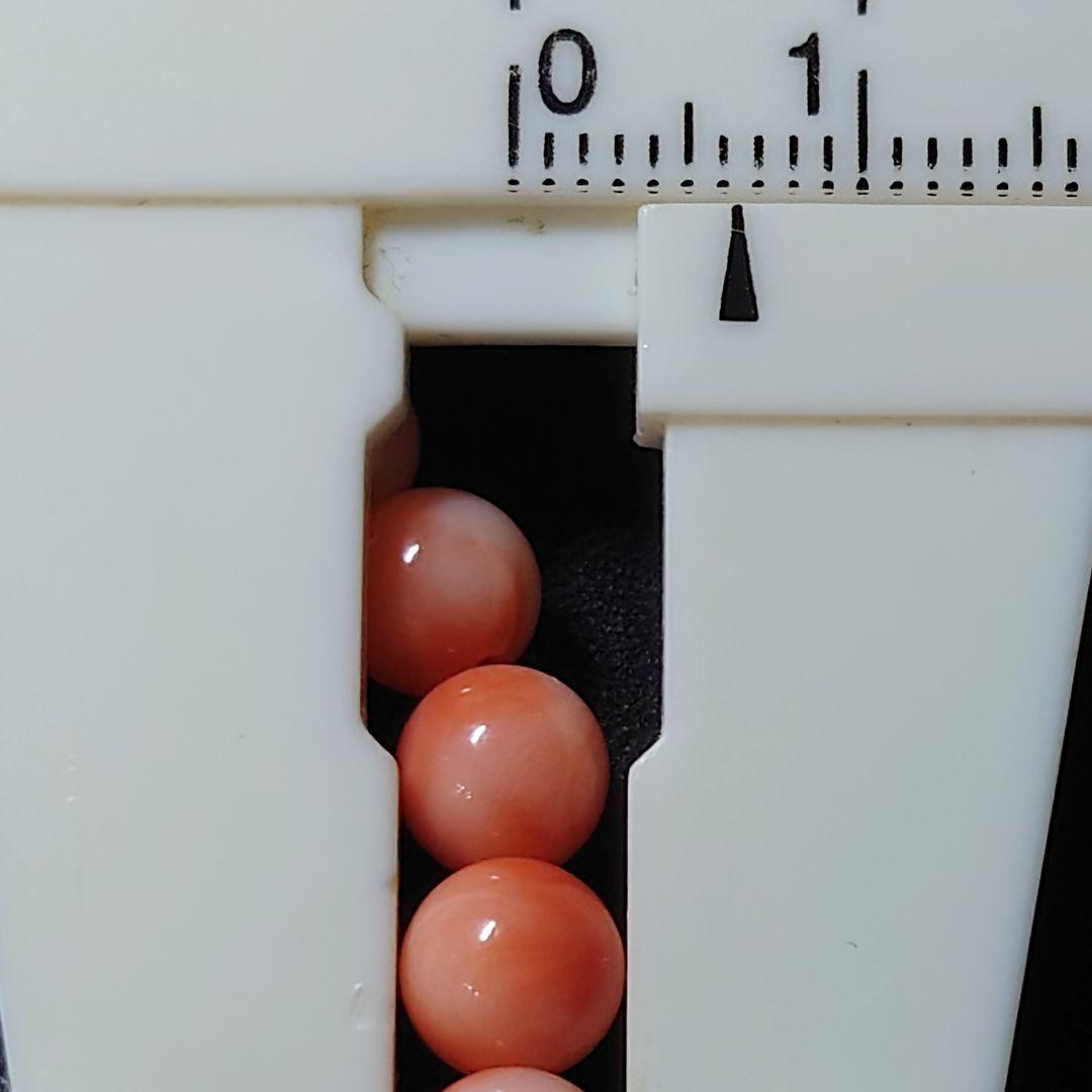 ☆(kanilehua様専用！)天然桃珊瑚 6.2ミリ珠 ブレス②(高知近海産)