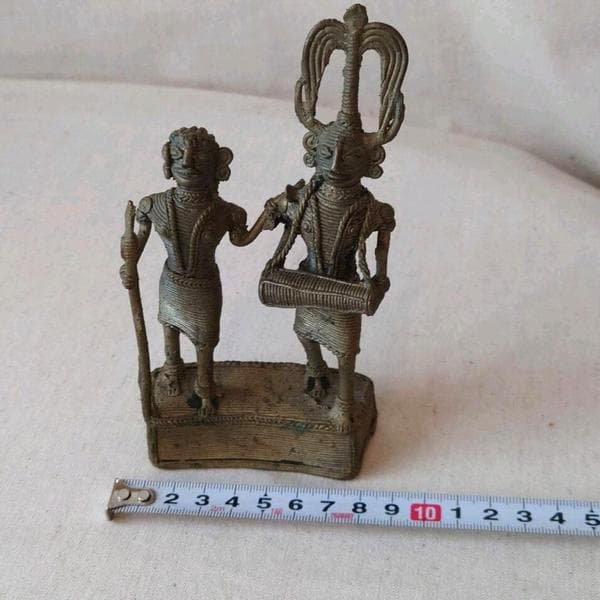 老人彫刻 杖と籠付き極上 根付天然素材アンティーク骨董 飾り物古美術