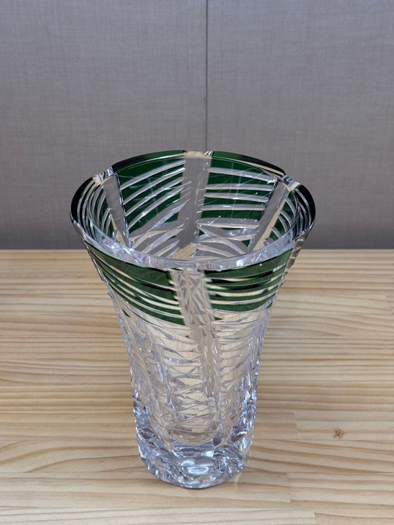 新品未使用】カガミクリスタル 花器 f457-2568cgr