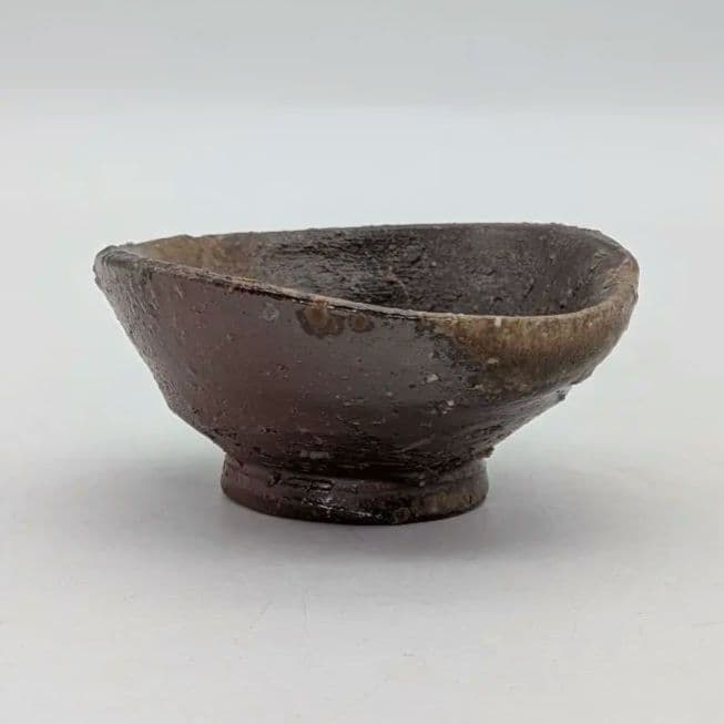 隠崎隆一 備前焼 酒呑 共箱 ぐい呑 酒器 酒盃 酒杯 食器 お猪口