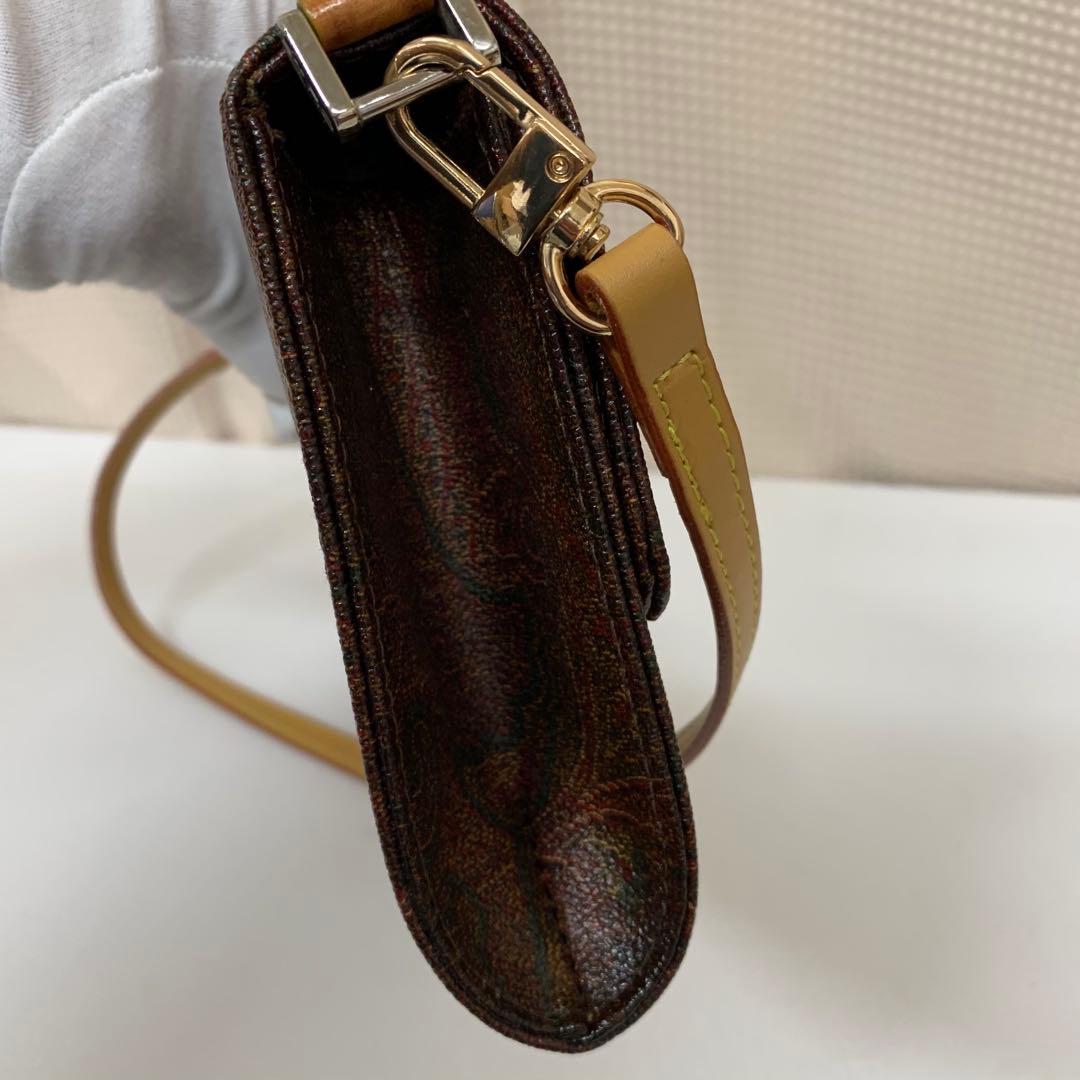 エトロ ワンショルダーバッグ ペイズリー柄 PVC 金具