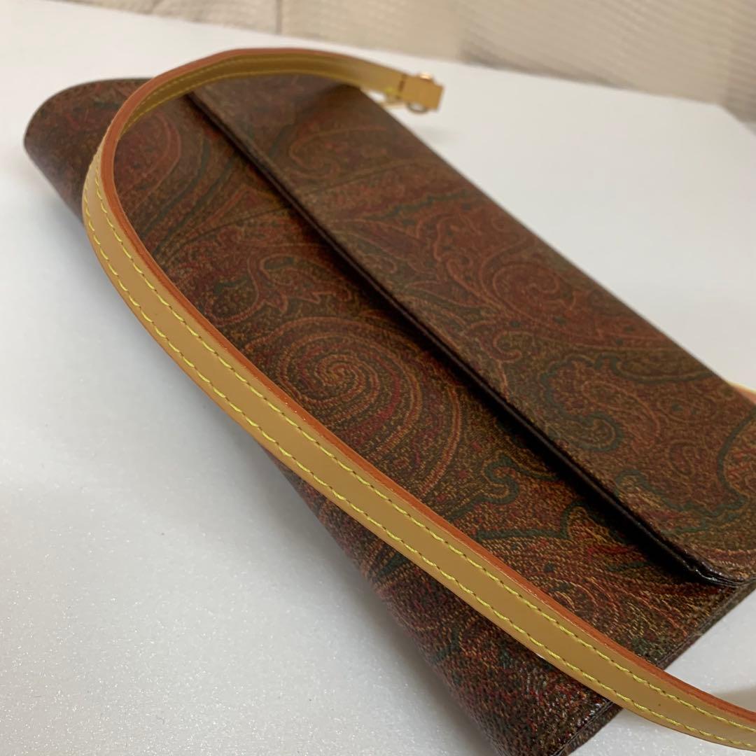 エトロ ワンショルダーバッグ ペイズリー柄 PVC 金具