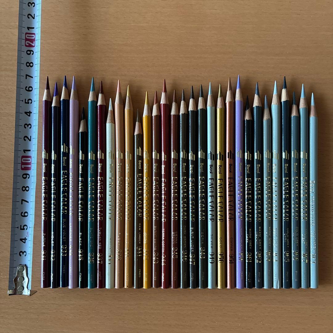 Berol ベロール イーグルカラー 色鉛筆 made in USA 59色 - メルカリ