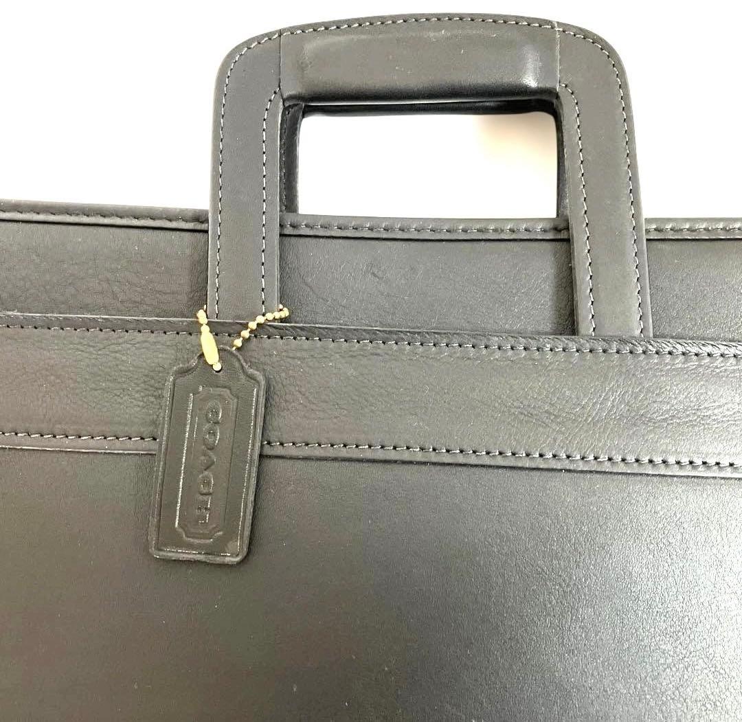 【だいすけさん専用】COACH ブラックレザー ビジネスバッグ A4対応