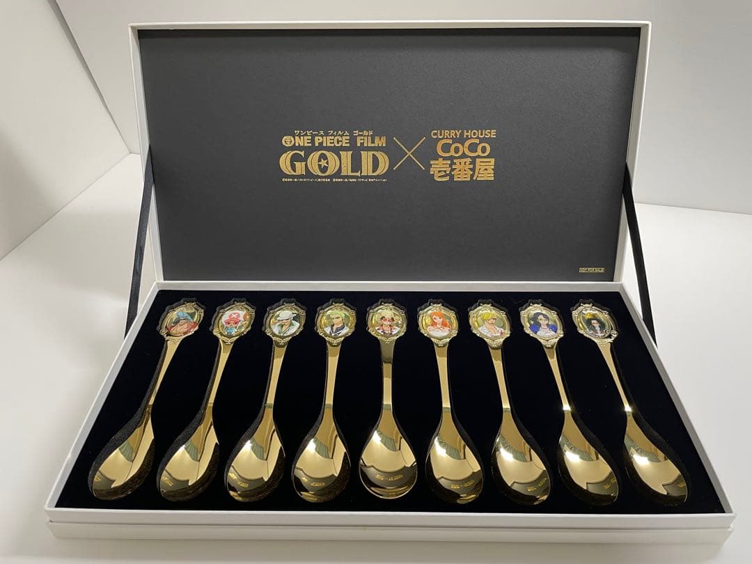 【非売品】ワンピース×CoCo壱カレースプーン9種セット(サニー号BOX付き) 非売品】ワンピース×CoCo壱カレースプーン9種セット(サニー号BOX付き