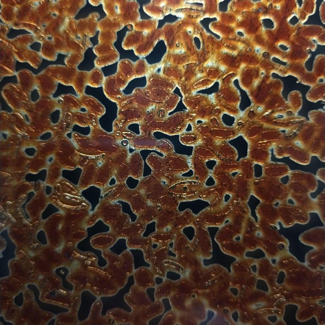 昭和　レトロ　津軽塗　重箱 金色と茶色の模様