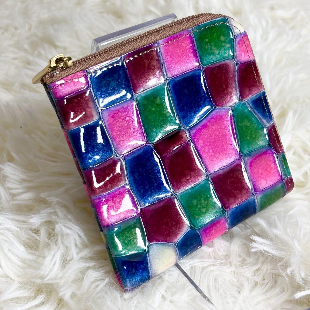 【ほぼ未使用】ATAO アタオ ヴィトロ ミニ財布 リモ シャルトルブルー