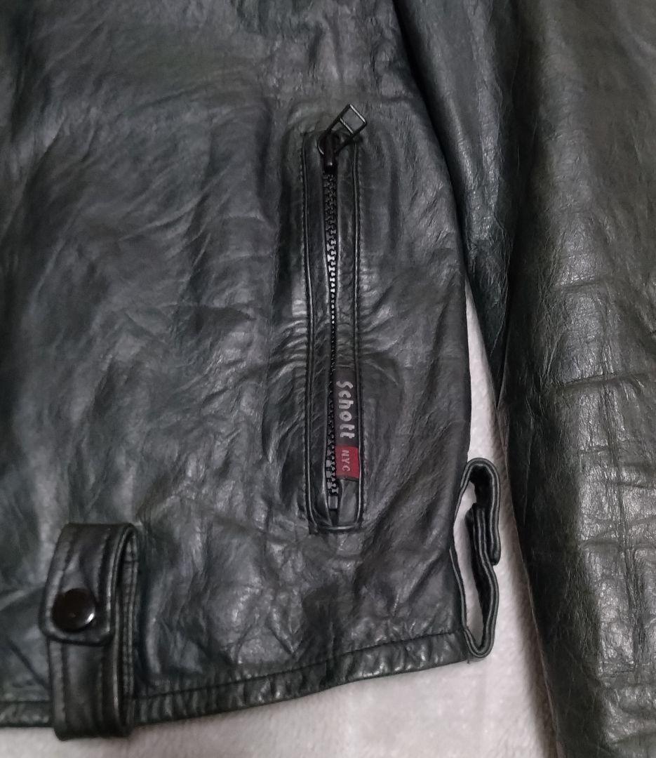 馬革】schott classic パデッド シングルライダース（S）