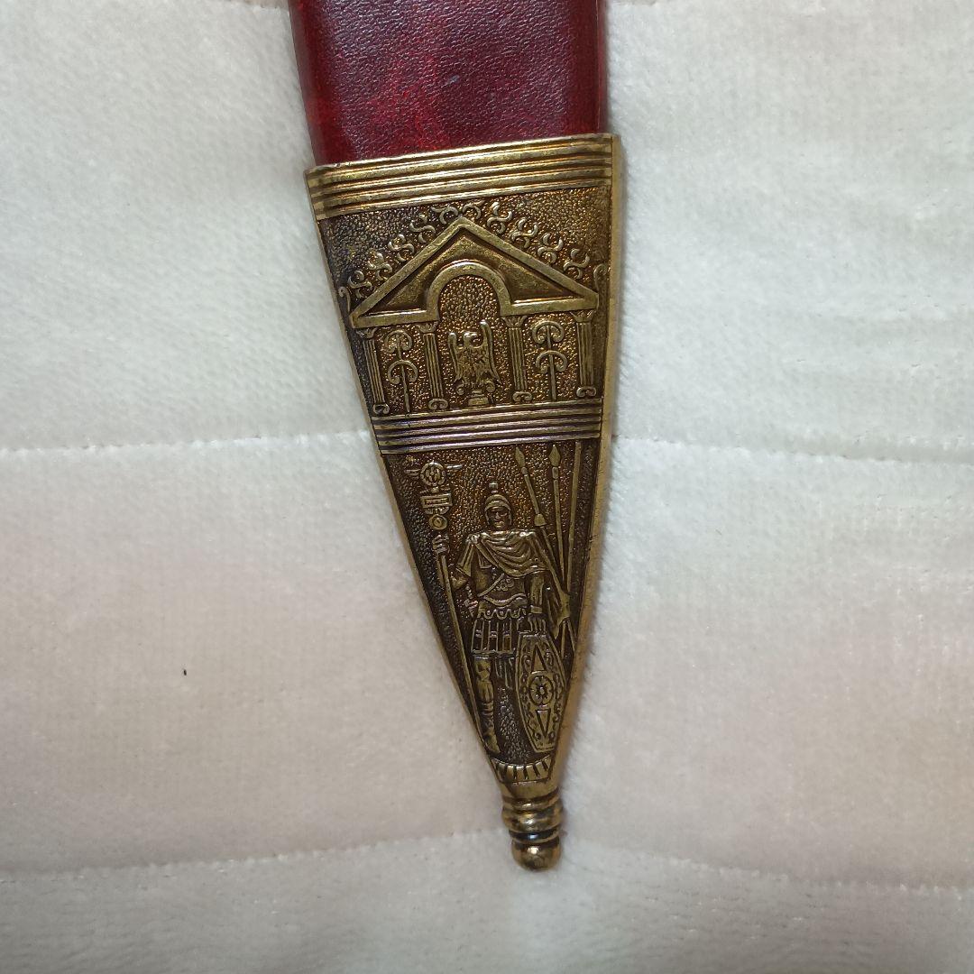 DENIX グラディウス シーザーソード ゴールド　赤い鞘　革風の鞘 剣