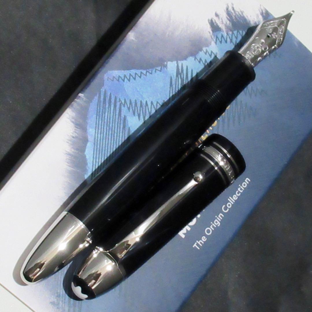 逸品プラチナリビエール銀河スターリングシルバーに本金焼き付け万年筆