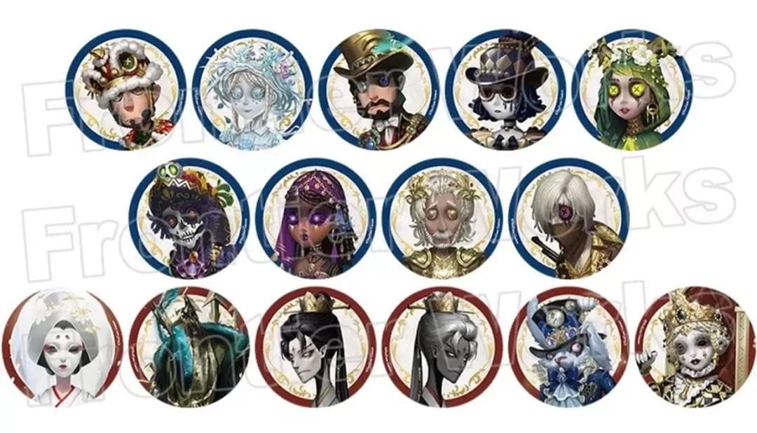 Identity V 第五人格 RE：シリーズ＞ 缶バッジ 設定画✖️10box