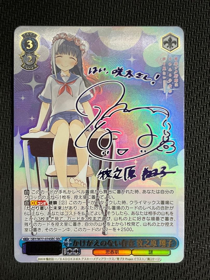 かけがえのない存在 牧之原 翔子 SEC サイン - メルカリ