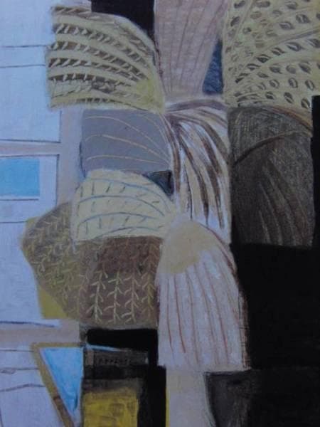 香月 泰男、尾花、希少な画集より、版上刷サイン入、 新品高級額装付