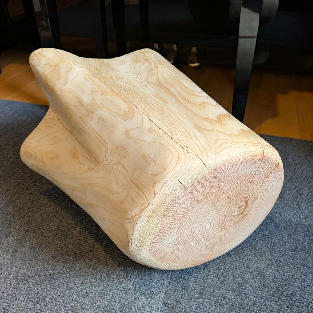 檜　切り株　丸太　椅子　スツール　 高さ約30.5㎝