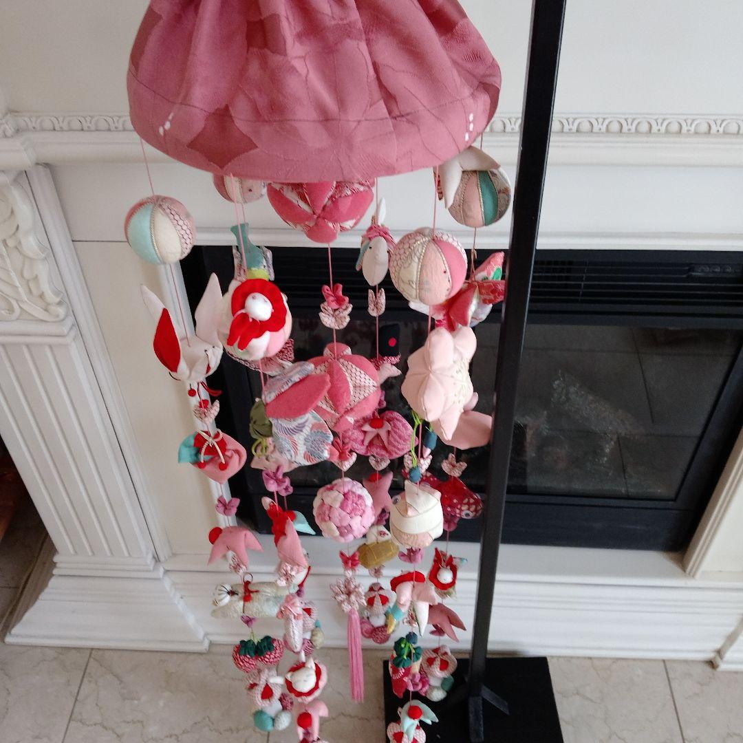 豪華　吊るし飾り　吊るし雛　下げもん7本 ちりめん細工　ハンドメイド　ひな祭り