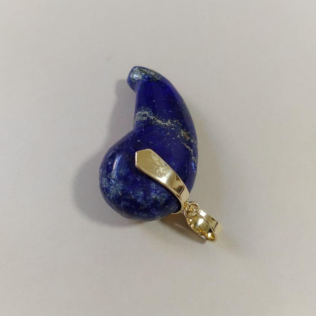 ペンダント.勾玉.ラピスラズリ.中古品.2点