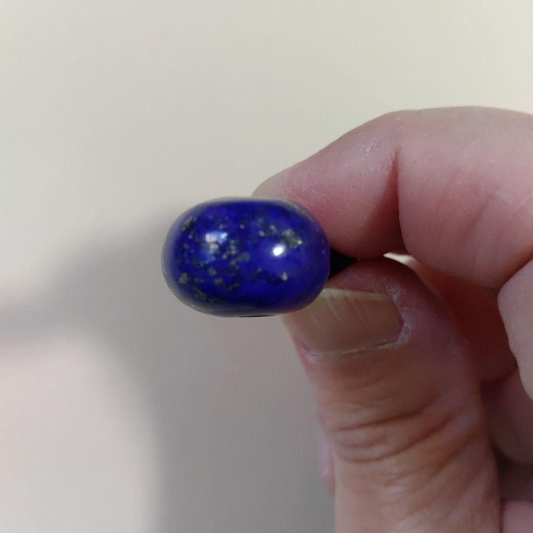 ペンダント.勾玉.ラピスラズリ.中古品.2点