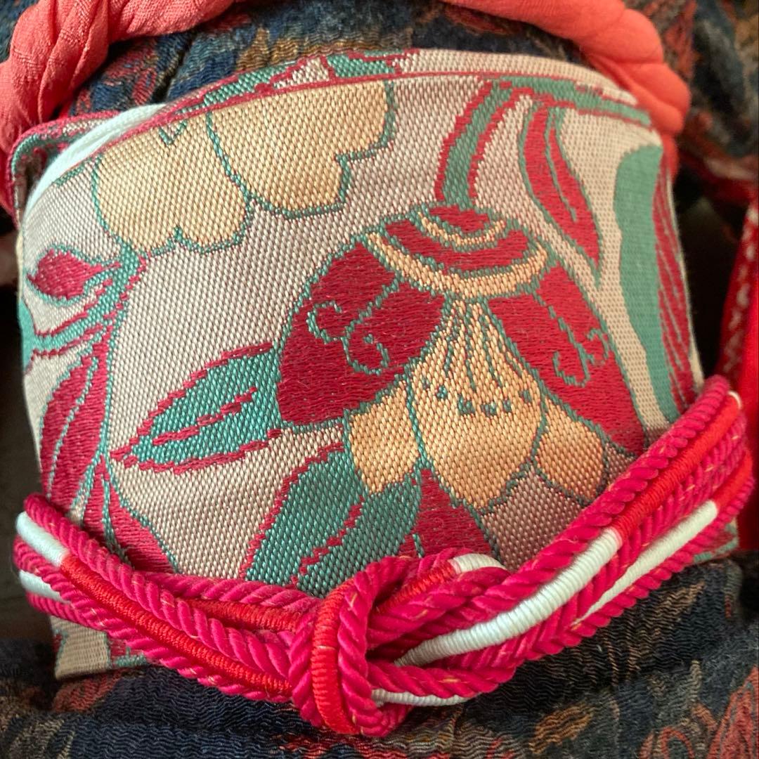 お値下げ美品【工房朋】女の子45cm市松人形森重春幸抱古布着せ替え人形